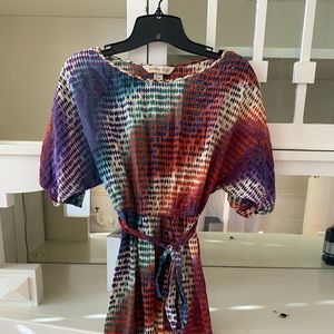 Silk multicolored dress